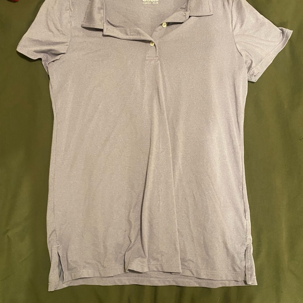 32 Degrees Women's Light Purple Button Down Shirt